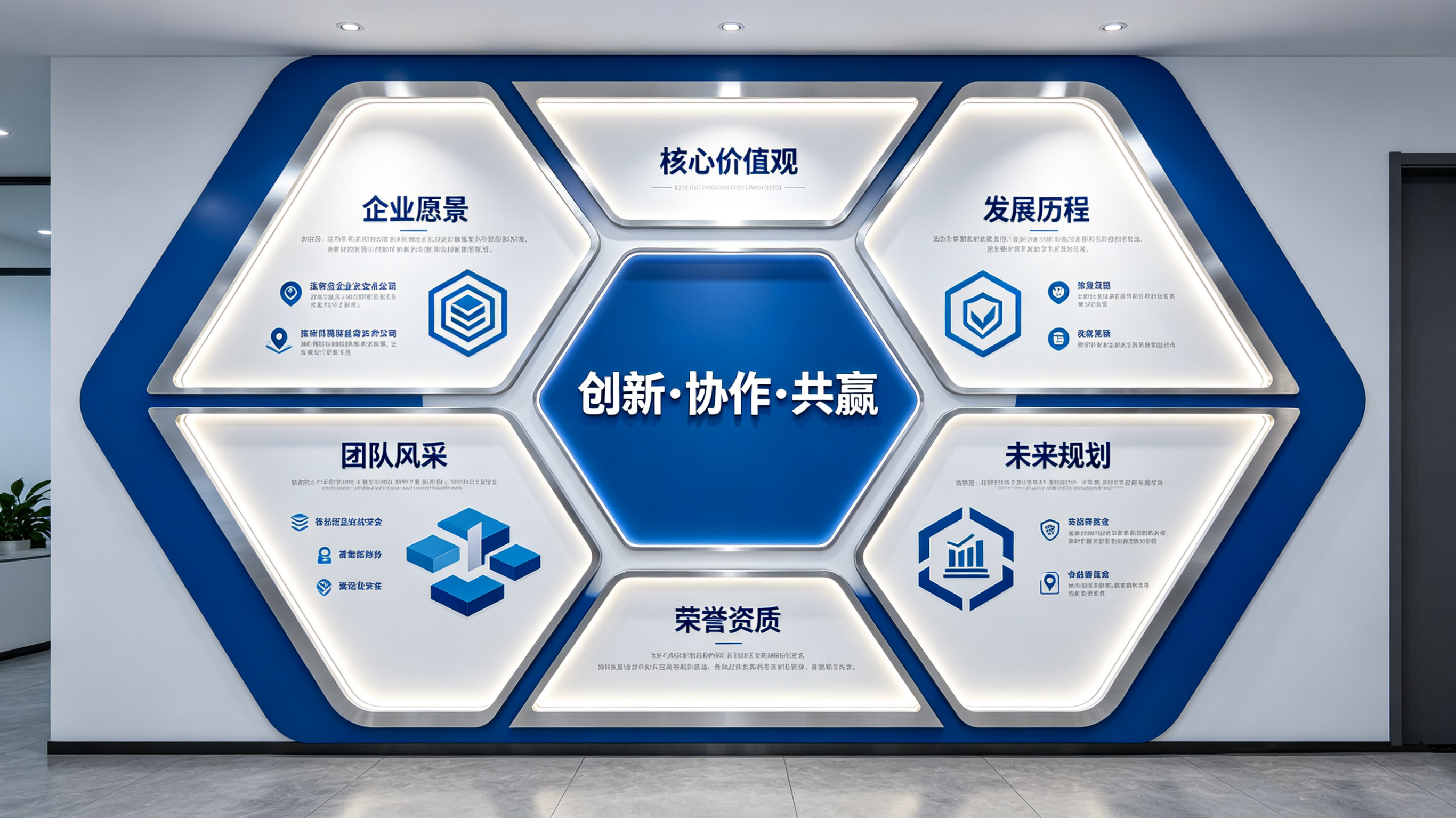 合肥企业文化墙六边形避坑指南（新手常犯5个错误）